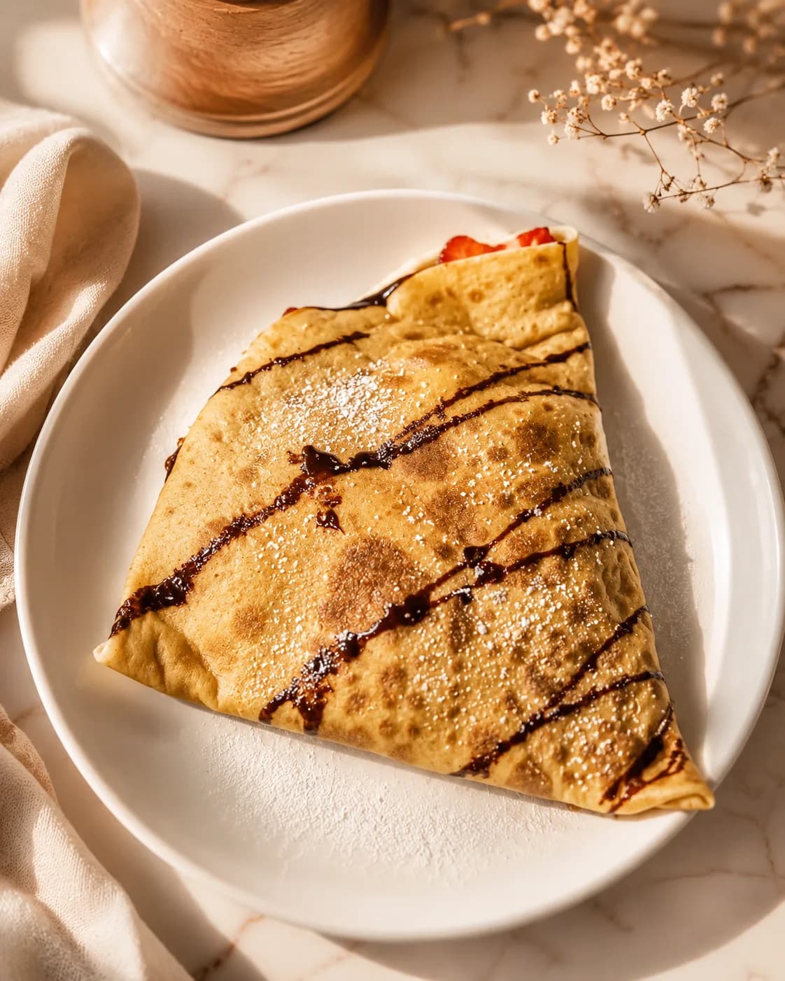 Nutella Strawberry Banana Crepe